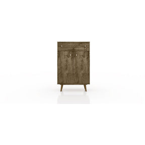 Manhattan Comfort  Liberty 1-Drawer 28.07" Storage Cabinet  in Rustic Brown