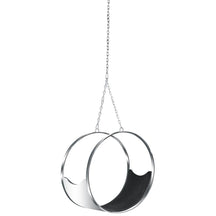 Finemod Imports Modern Ring Hanging Chair FMI2127-black-Minimal & Modern