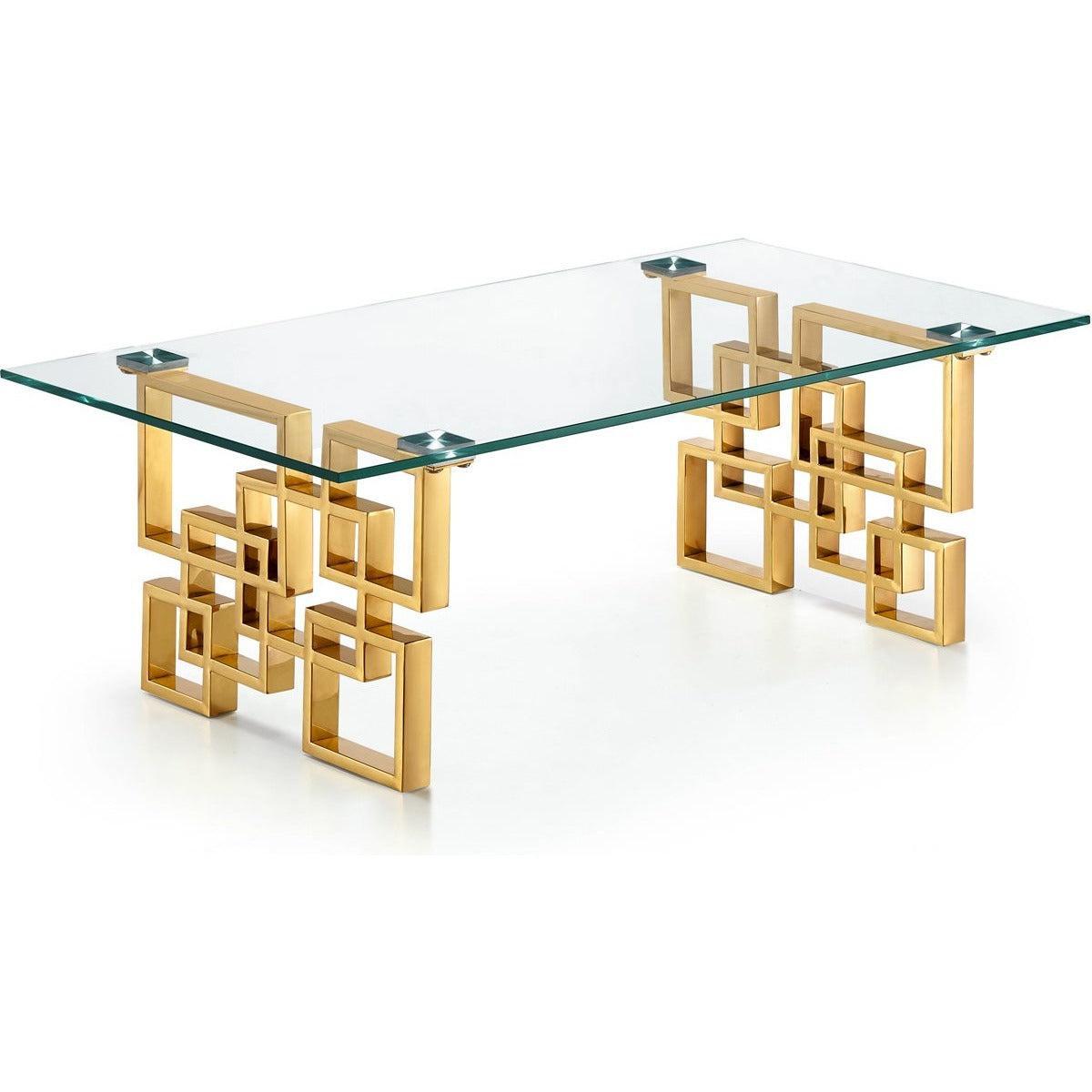 Meridian Furniture Pierre Gold Coffee TableMeridian Furniture - Coffee Table - Minimal And Modern - 1