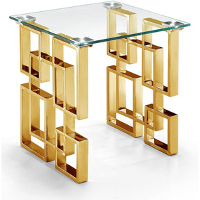 Meridian Furniture Pierre Gold End TableMeridian Furniture - End Table - Minimal And Modern - 1