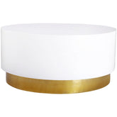 Meridian Furniture Deco White/Gold Coffee TableMeridian Furniture - Coffee Table - Minimal And Modern - 1