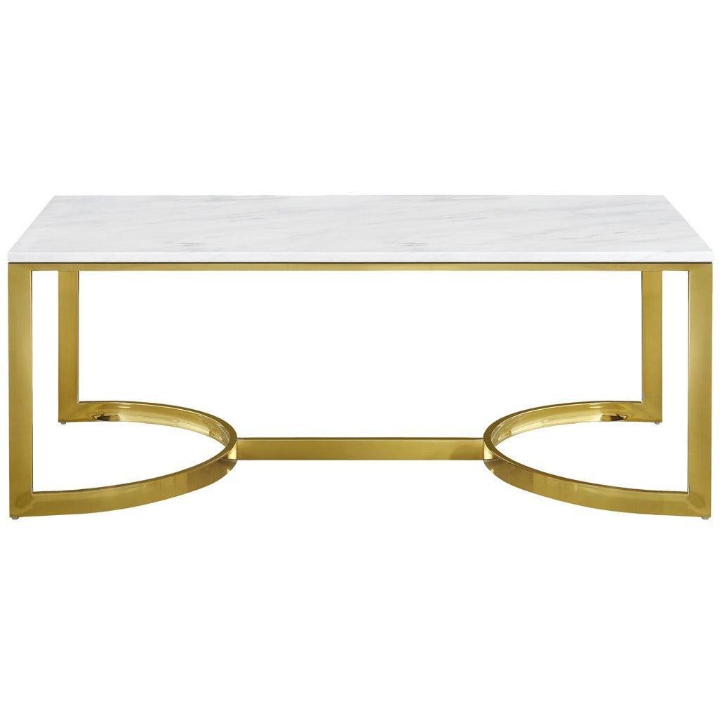 Meridian Furniture London Gold Coffee TableMeridian Furniture - Coffee Table - Minimal And Modern - 1