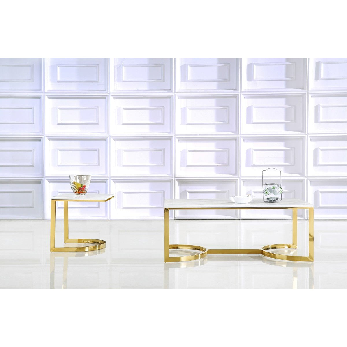 Meridian Furniture London Gold Coffee Table-Minimal & Modern