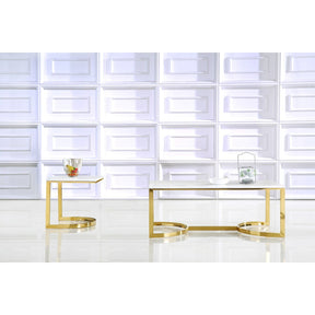 Meridian Furniture London Gold End Table-Minimal & Modern