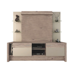 Manhattan Comfort Morning Side Freestanding Theater Entertainment Center in Nature and NudeManhattan Comfort-Theater Entertainment Centers- - 1