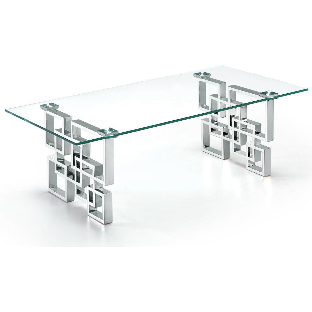 Meridian Furniture Alexis Chrome Coffee TableMeridian Furniture - Coffee Table - Minimal And Modern - 1