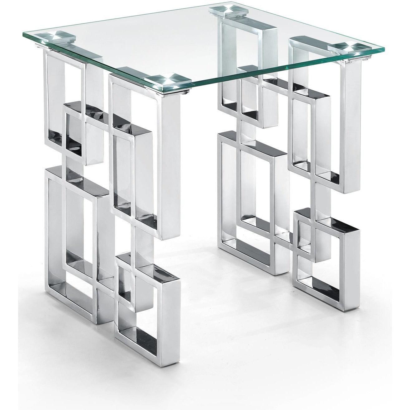 Meridian Furniture Alexis Chrome End TableMeridian Furniture - End Table - Minimal And Modern - 1