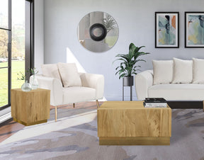 Meridian Furniture Acacia Gold Coffee Table