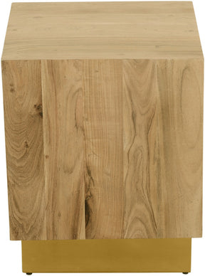 Meridian Furniture Acacia Gold End Table