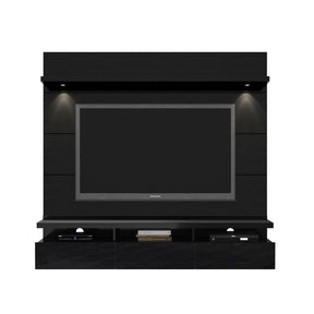 Manhattan Comfort Cabrini 1.8 Floating Wall Theater Entertainment Center in Black Gloss and Black MatteManhattan Comfort-Theater Entertainment Centers- - 1