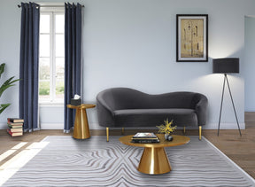 Meridian Furniture Martini Brushed Gold End Table