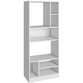 Accentuations by Manhattan Comfort Durable Valenca Bookcase 3.0 with 8- Shelves in WhiteManhattan Comfort-Bookcases - - 1
