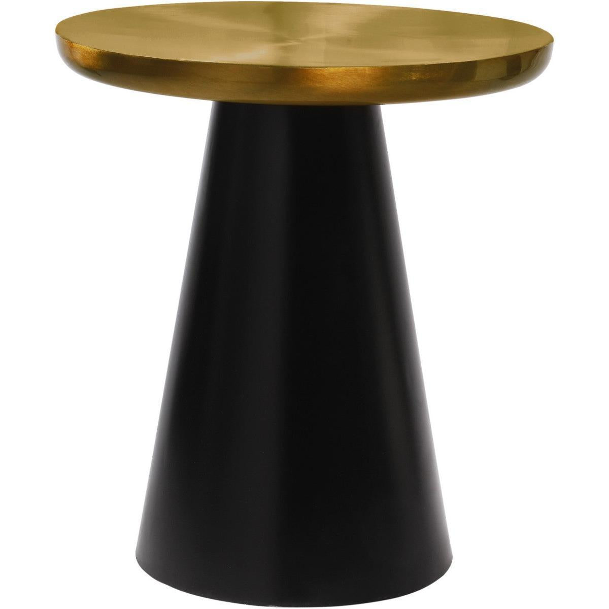 Meridian Furniture Martini Brushed Gold/Matte Black End TableMeridian Furniture - End Table - Minimal And Modern - 1