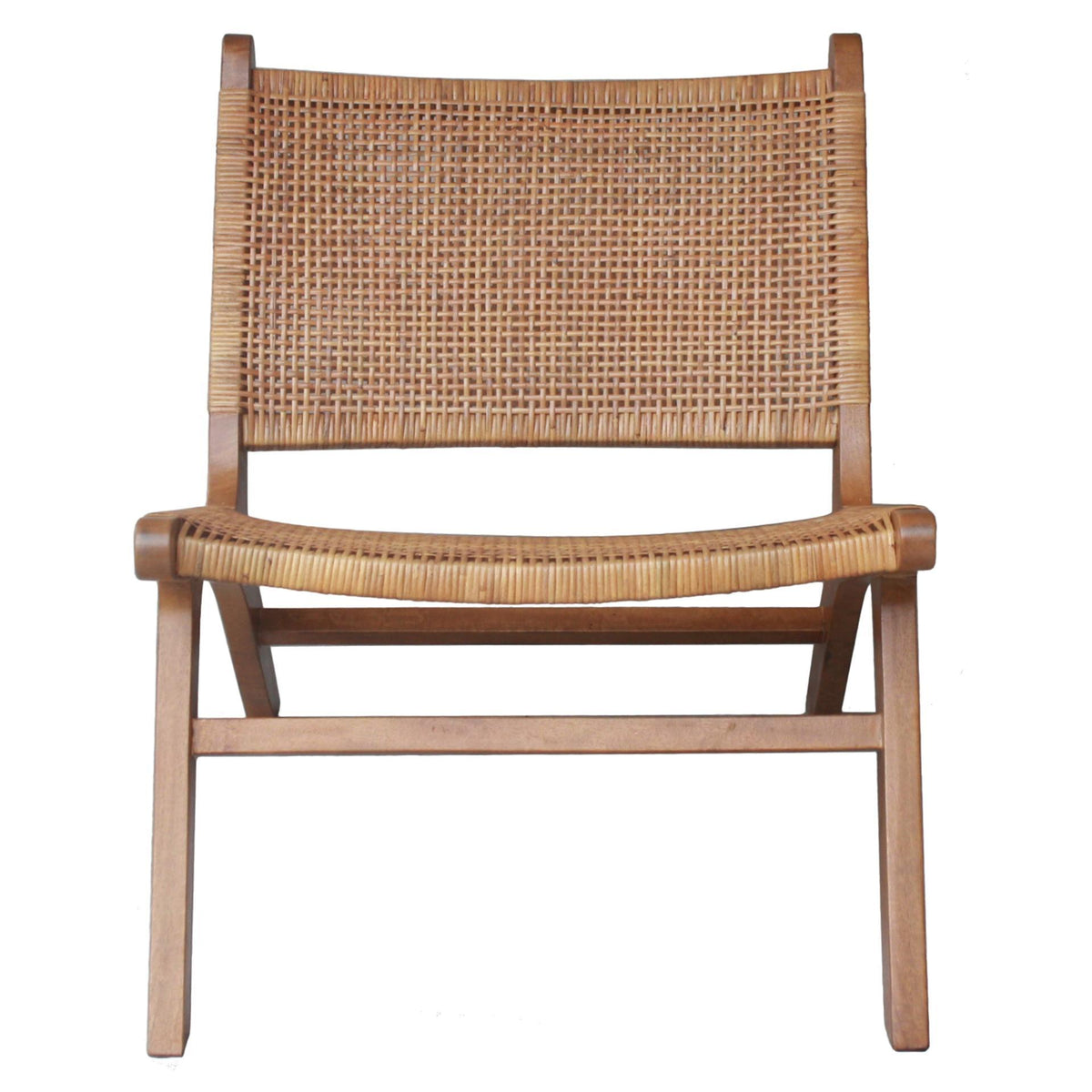 Delroy Webbing Rattan Accent Chair by New Pacific Direct - 2400040