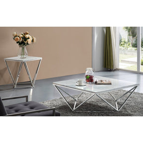 Meridian Furniture Skyler Chrome Coffee table-Minimal & Modern