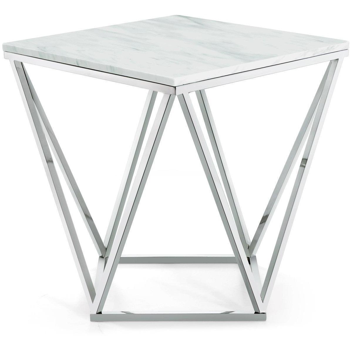Meridian Furniture Skyler Chrome End TableMeridian Furniture - End Table - Minimal And Modern - 1