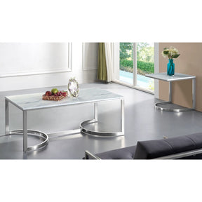 Meridian Furniture Copley Chrome End Table-Minimal & Modern