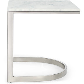 Meridian Furniture Copley Chrome End Table-Minimal & Modern