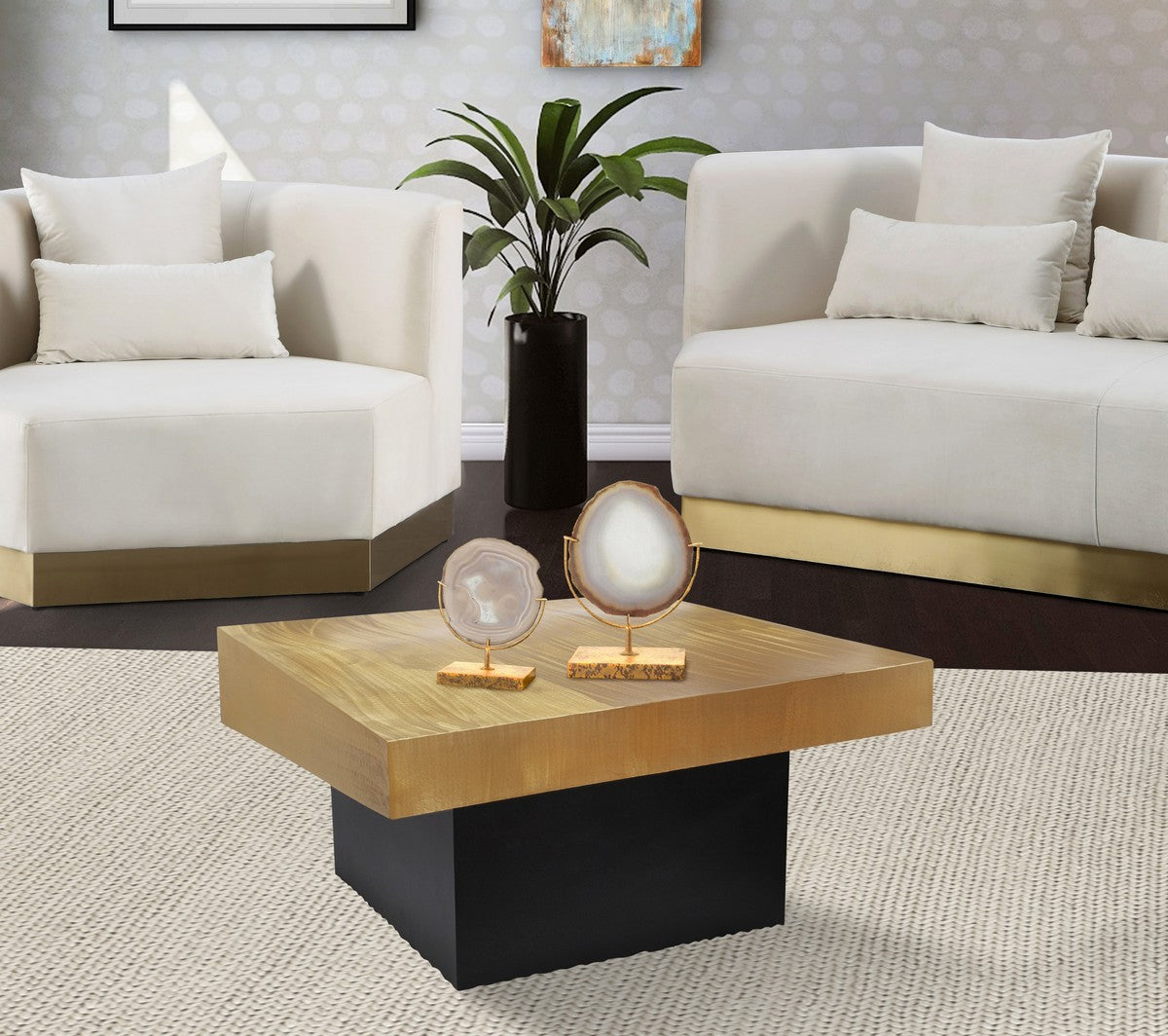 Meridian Furniture Palladium Gold Coffee Table