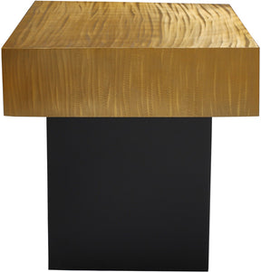 Meridian Furniture Palladium Gold End Table