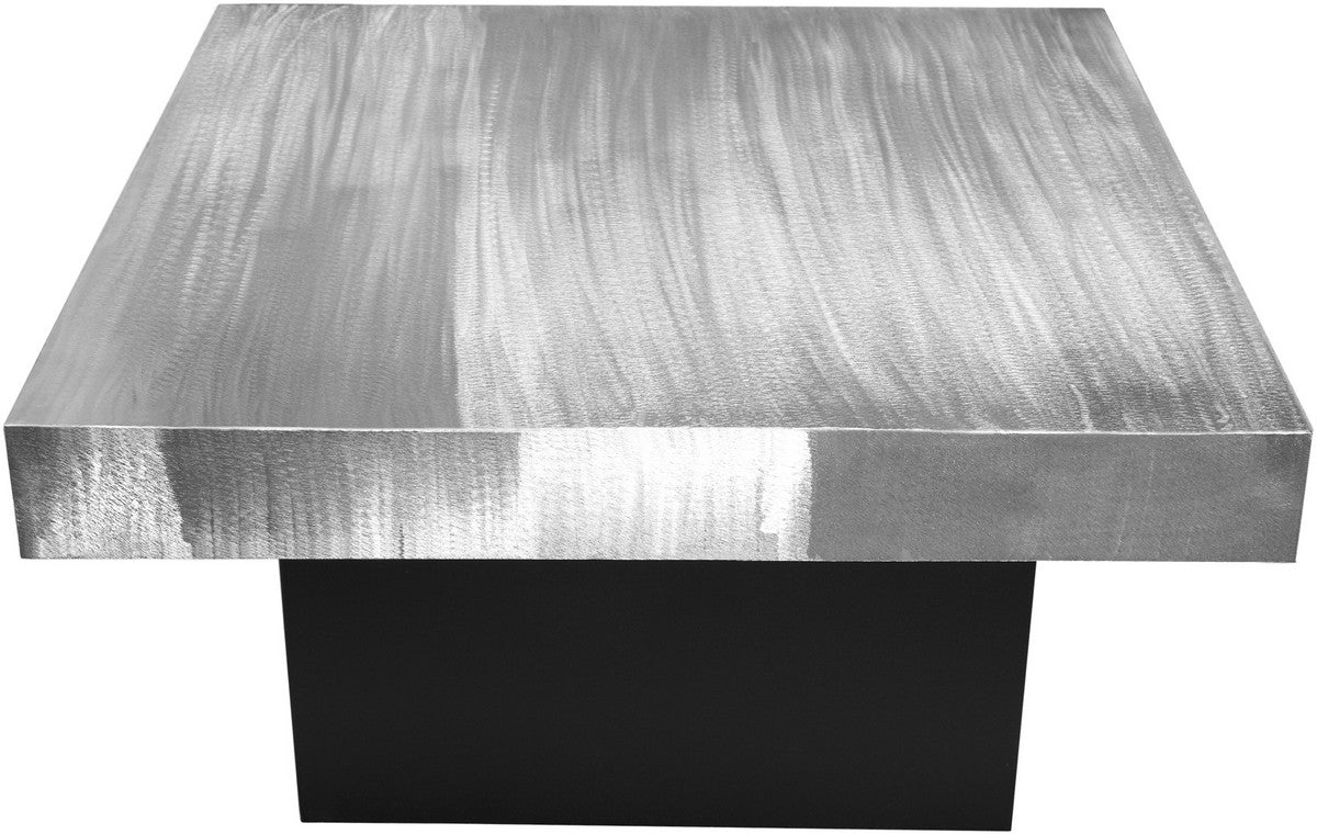 Meridian Furniture Palladium Silver Coffee Table