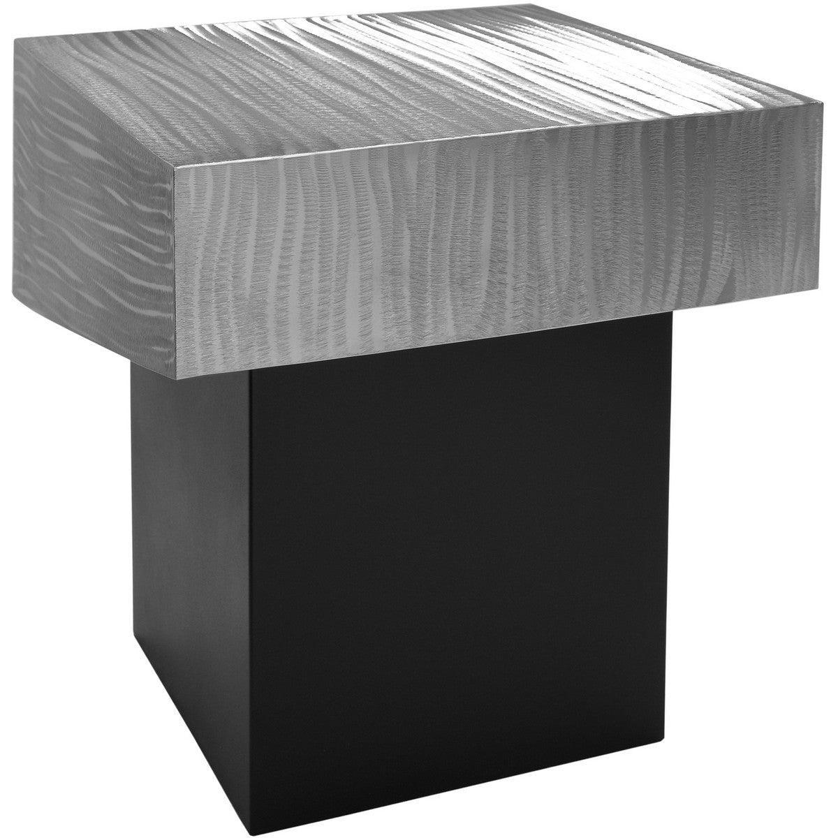 Meridian Furniture Palladium Silver End TableMeridian Furniture - End Table - Minimal And Modern - 1