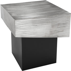 Meridian Furniture Palladium Silver End Table