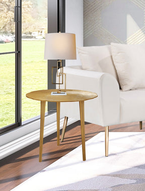 Meridian Furniture Rohan Gold End Table