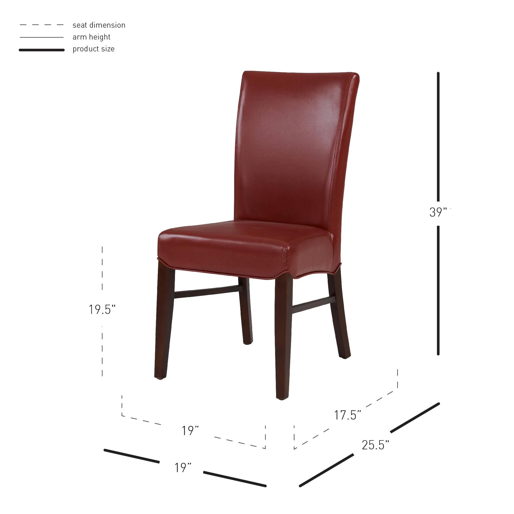Milton Bonded Leather Dining Chair (Set of 2) by New Pacific Direct - 268239B