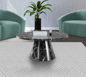 Meridian Furniture Omni Black Faux Marble Coffee Table
