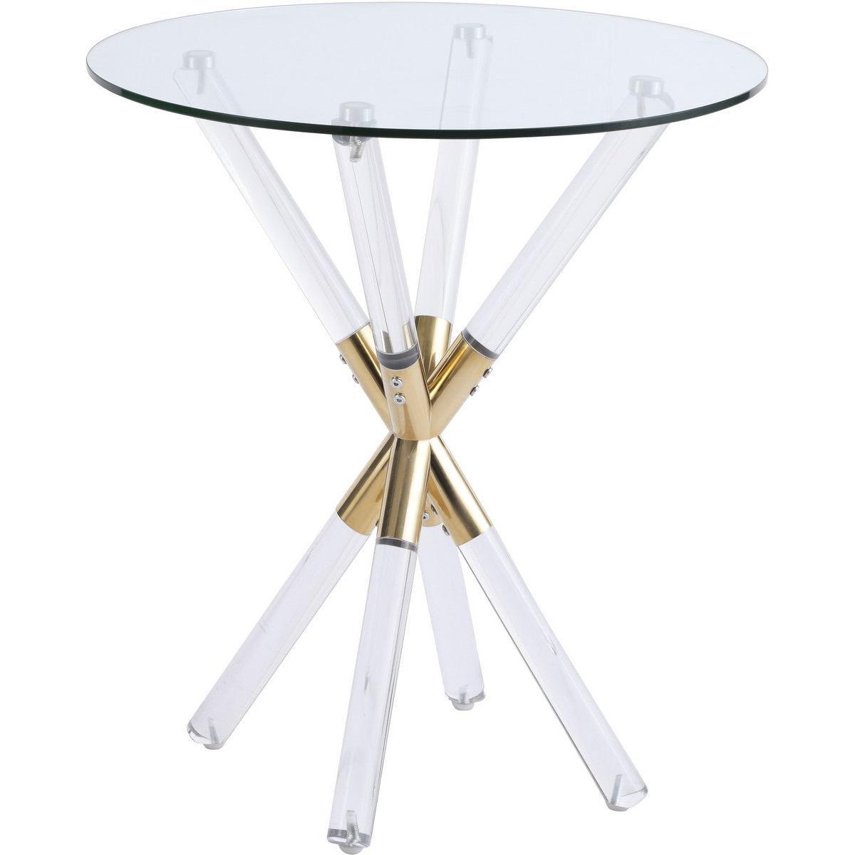 Meridian Furniture Mercury Acrylic/Gold End TableMeridian Furniture - End Table - Minimal And Modern - 1