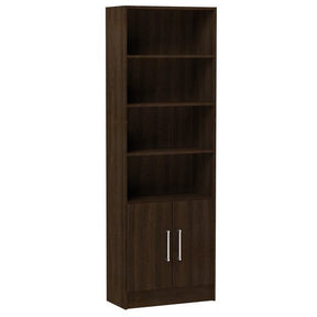 Accentuations by Manhattan Comfort Practical Catarina Cabinet with 6- Shelves in Tobacco Manhattan Comfort-Bookcases - - 1