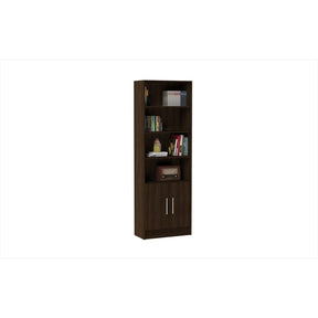 Accentuations by Manhattan Comfort Practical Catarina Cabinet with 6- Shelves in Tobacco