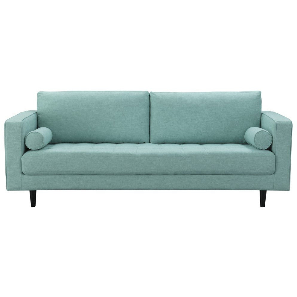 Manhattan Comfort Arthur 3-Piece Mint- Green Blue Tweed Sofa,  Loveseat, and Armchair  Set