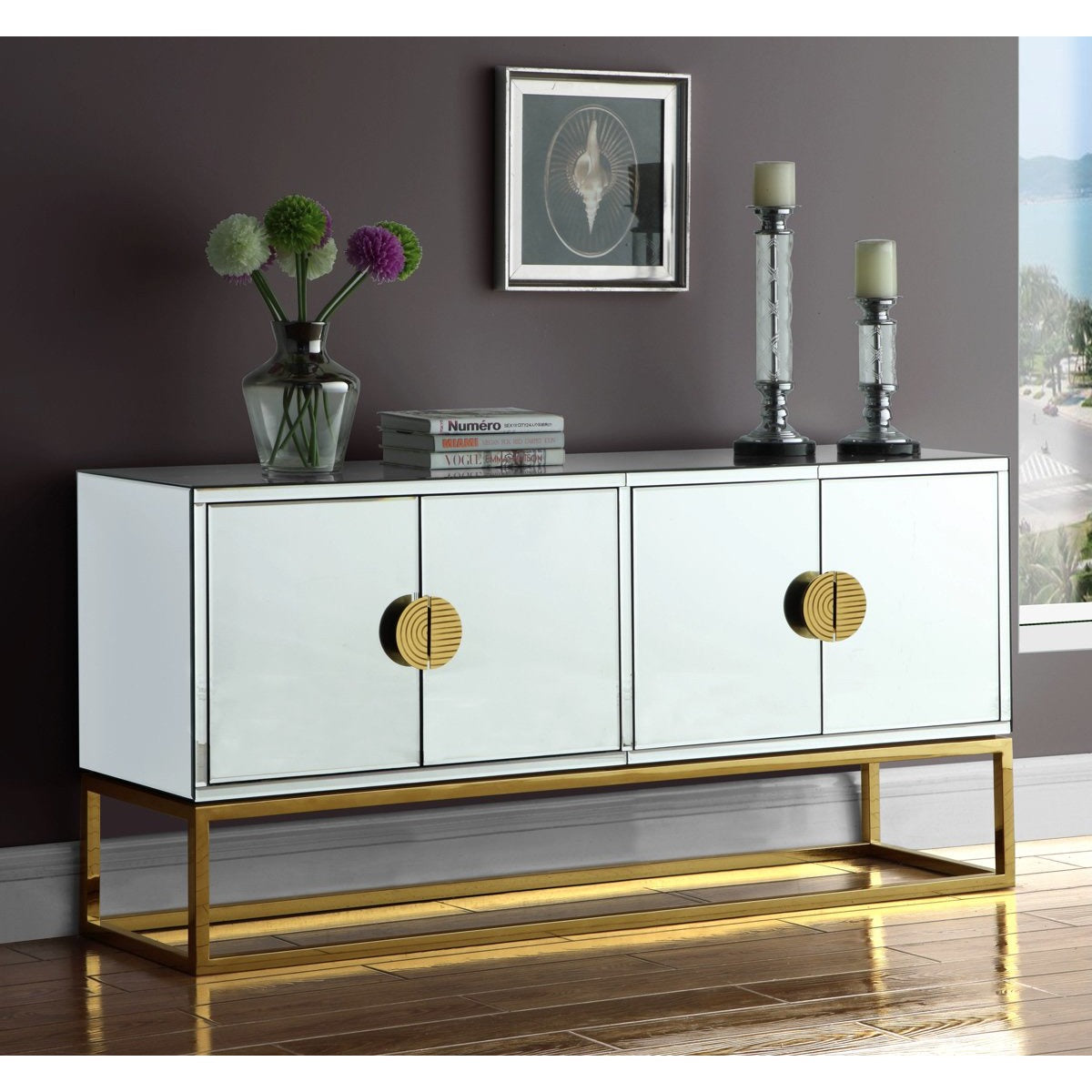 Meridian Furniture Marbella Sideboard/Buffet-Minimal & Modern
