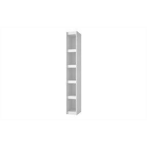 Accentuations by Manhattan Comfort Valuable Parana Bookcase 1.0 with 5-Shelves in White Manhattan Comfort-Bookcases - - 1