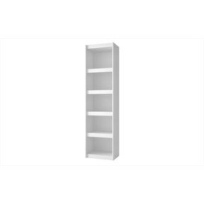 Accentuations by Manhattan Comfort Valuable Parana Bookcase 2.0 with 5-Shelves in White Manhattan Comfort-Bookcases - - 1