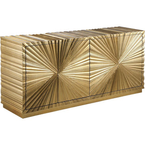 Meridian Furniture Golda Gold Leaf Sideboard/BuffetMeridian Furniture - Sideboard/Buffet - Minimal And Modern - 1
