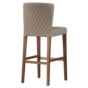 Albie Diamond Stitching PU Leather Bar Stool - Set of 2 by New Pacific Direct - 3900055-343