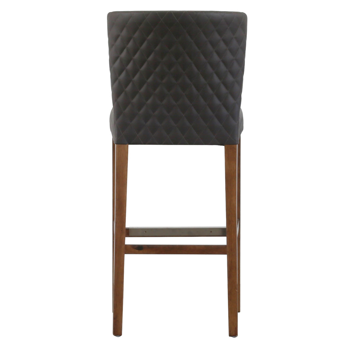 Albie Diamond Stitching PU Leather Bar Stool - Set of 2 by New Pacific Direct - 3900055-401
