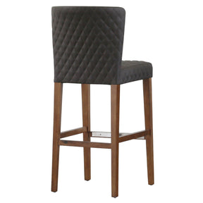Albie Diamond Stitching PU Leather Bar Stool - Set of 2 by New Pacific Direct - 3900055-401