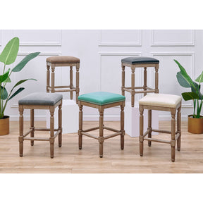 Ernie PU Counter Stool - Set of 2 by New Pacific Direct - 3900056-NCL