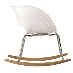 Finemod Imports Modern VAC Arm Rocker Chair FMI4013-white-Minimal & Modern