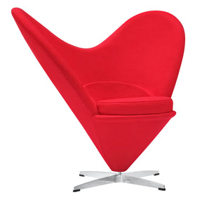 Finemod Imports Modern Heart Chair FMI4015-red-Minimal & Modern