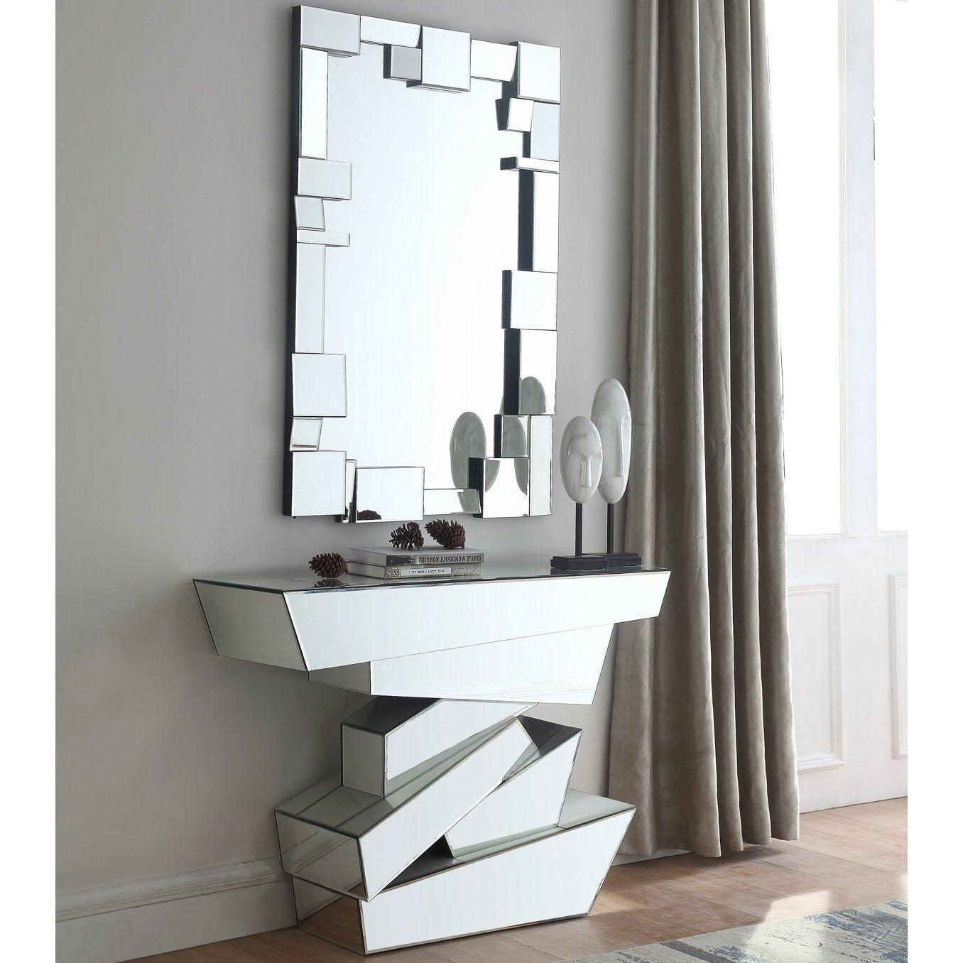 Meridian Furniture Jade Mirror-Minimal & Modern