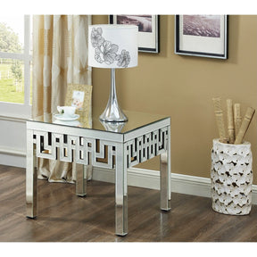 Meridian Furniture Aria Mirrored End Table-Minimal & Modern
