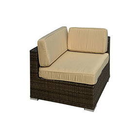 Manhattan Comfort Robinson L-Shaped Outdoor Sofa Patio Set-Minimal & Modern