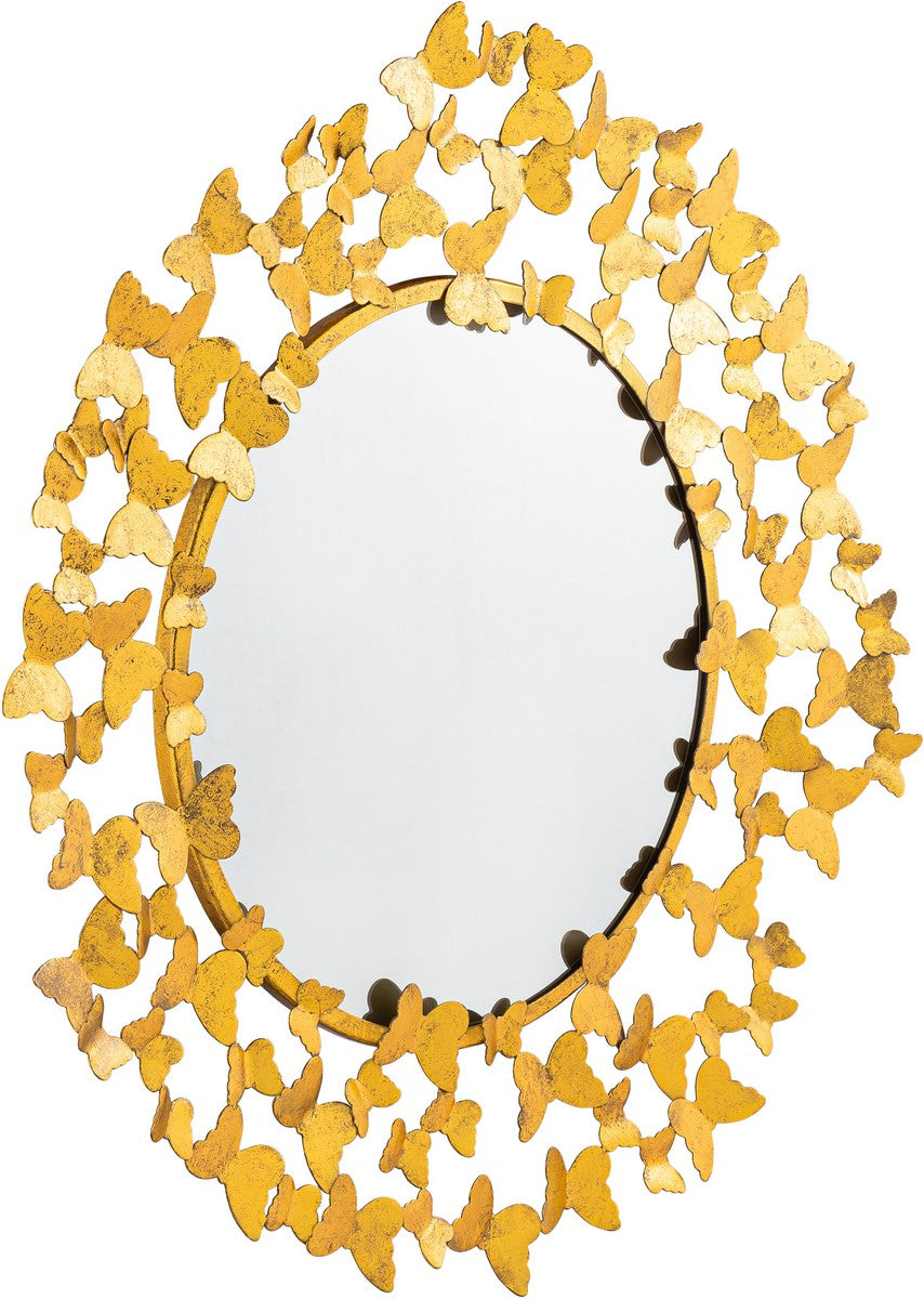 Meridian Furniture Butterfly Gold Mirror