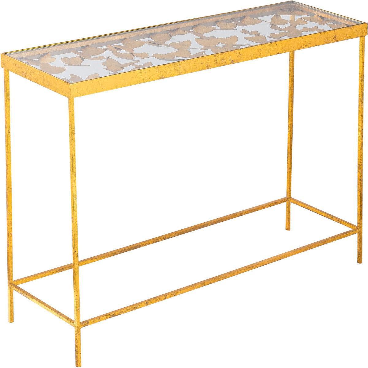 Meridian Furniture Butterfly Gold Console TableMeridian Furniture - Console Table - Minimal And Modern - 1