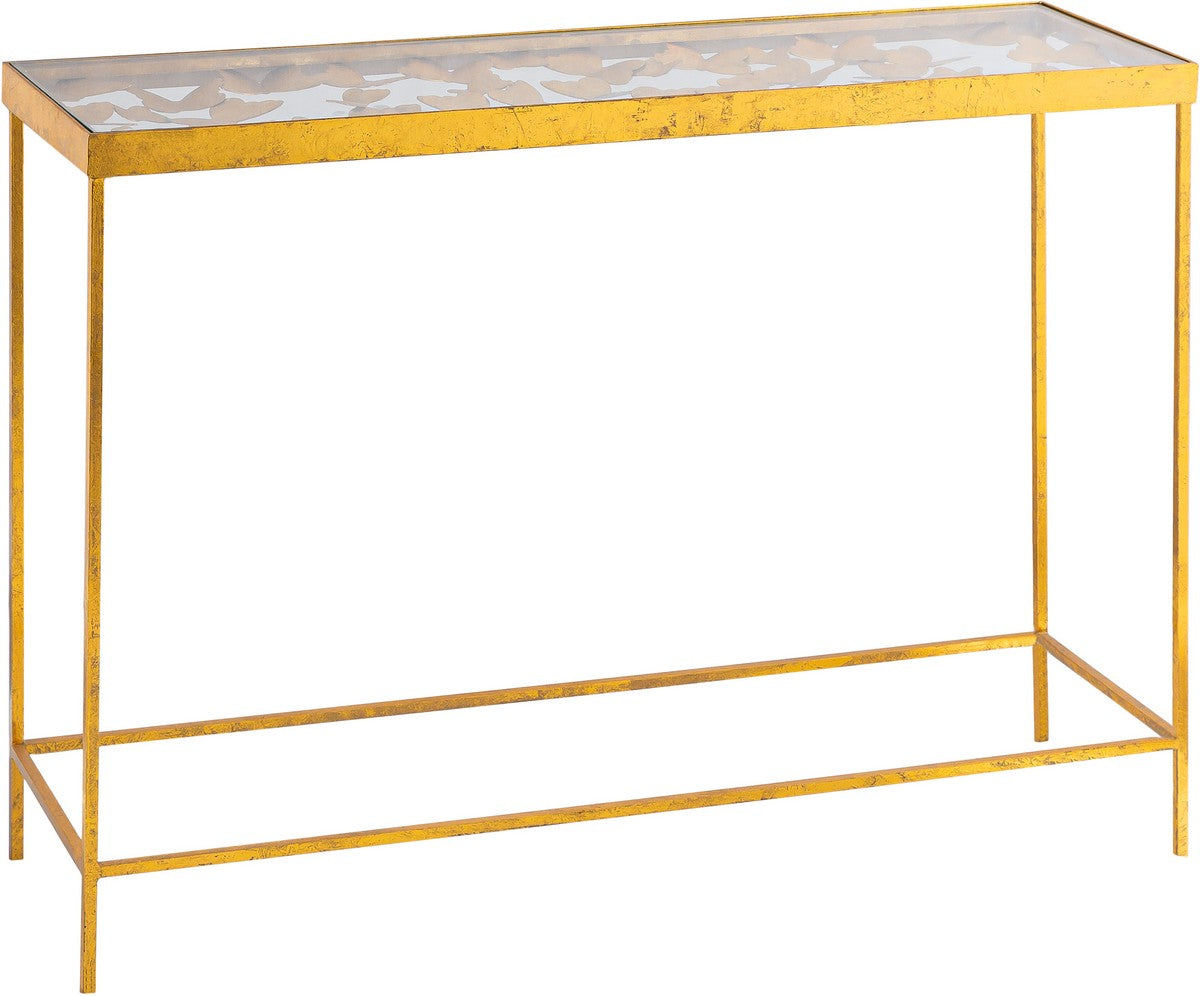 Meridian Furniture Butterfly Gold Console Table